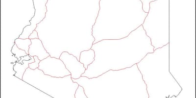 Кенија празно мапа