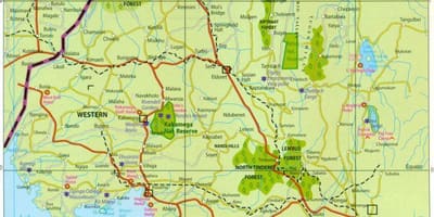 Западната провинција Кенија мапа