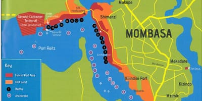 Карта на момбаса Кенија